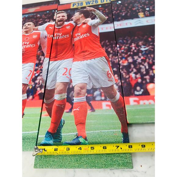 ARSENAL Fútbol Club AFC Goal Celebration 4-Piece Canvas Wrap TOTTENHAM 2016 EUC - Picture 10 of 12